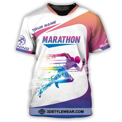 Unisex Shirt - Custom Marathon Running Lover Sport Shirt - T-Shirt / S - T-shirt