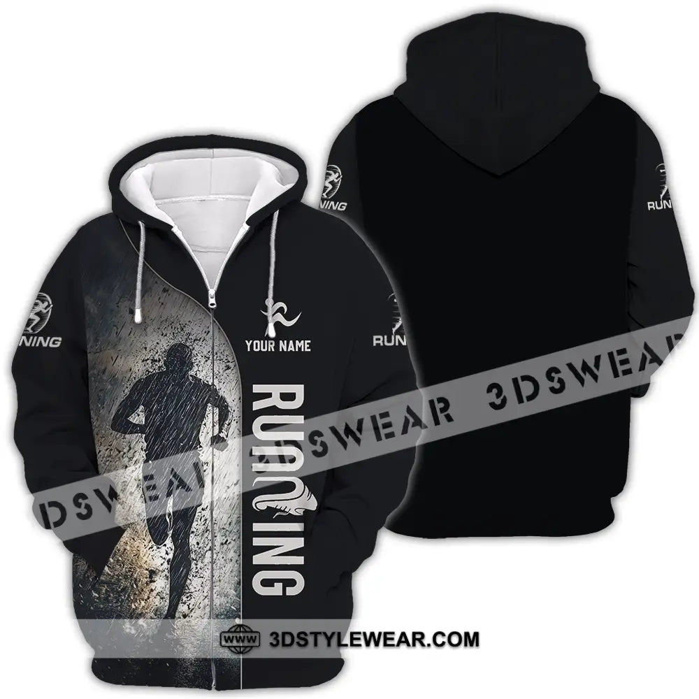 Unisex Shirt - Custom Marathon Running Lover Sport Shirt - Zipper Hoodie / S - T-shirt