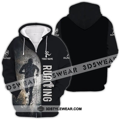 Unisex Shirt - Custom Marathon Running Lover Sport Shirt - Zipper Hoodie / S - T-shirt