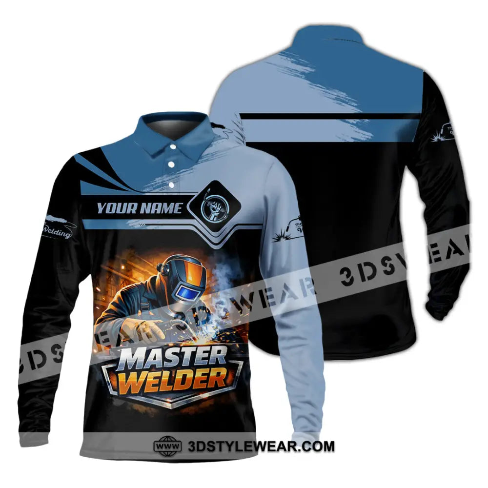 Unisex Shirt - Custom Master Welder Shirt - Long Sleeve Polo / S - T-shirt