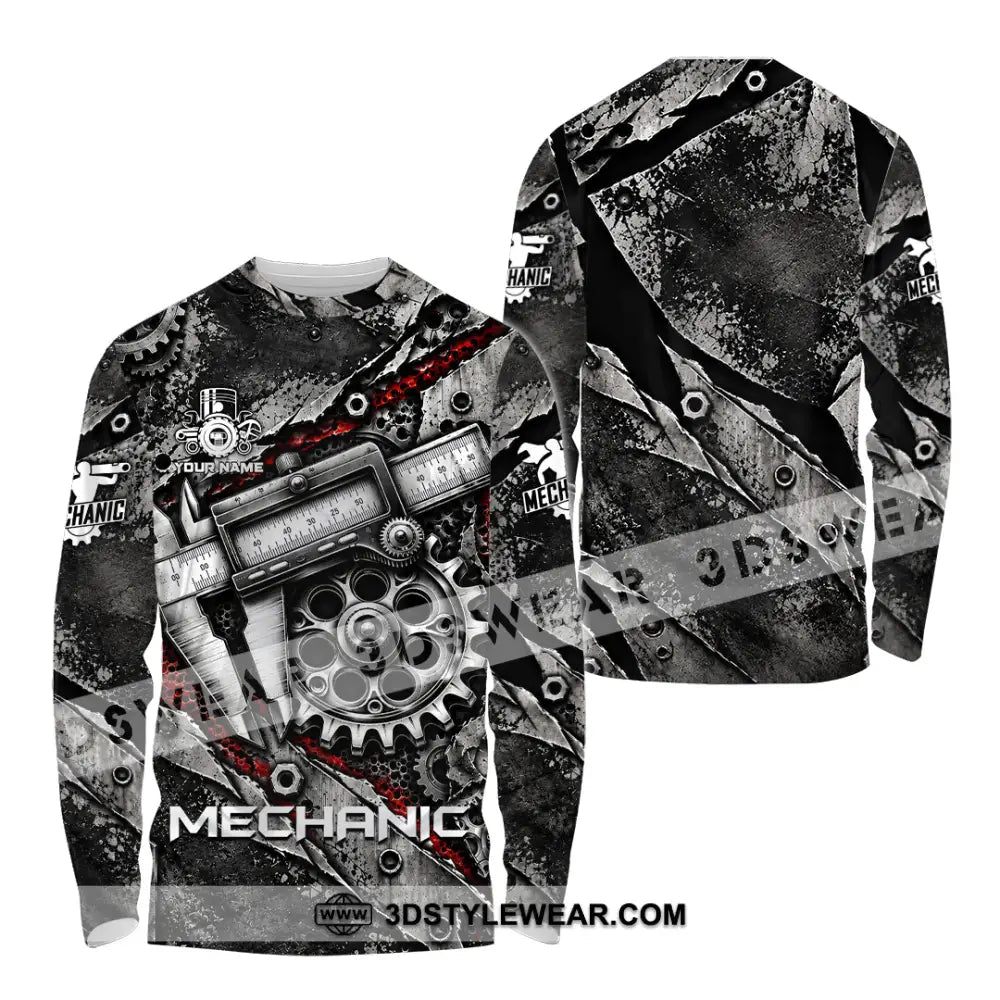 Unisex Shirt - Custom Mechanic Shirt - Long Sleeve Shirt / S - T-shirt
