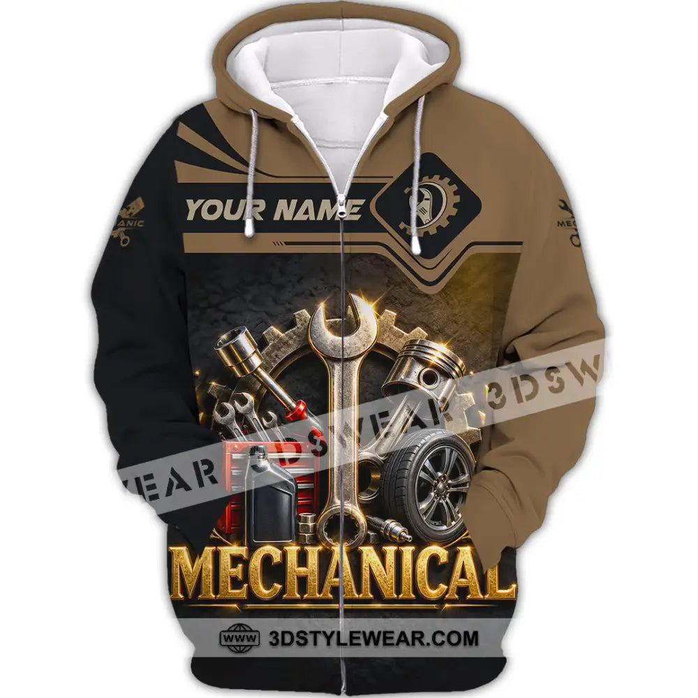 Unisex Shirt - Custom Mechanical Shirt - Zipper Hoodie / S - T-shirt