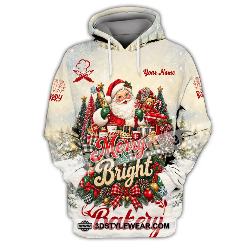 Unisex Shirt - Custom Merry Bright Bakery Shirt - Hoodie / S - T-shirt