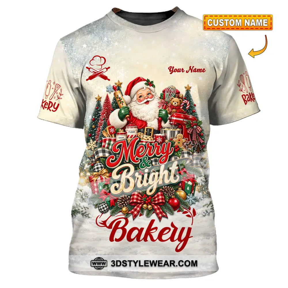 Unisex Shirt - Custom Merry Bright Bakery Shirt - T-shirt