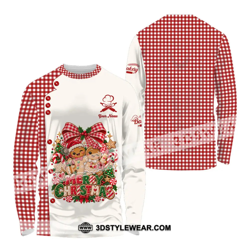 Unisex Shirt - Custom Merry Christmas Shirt - Long Sleeve Shirt / S - T-shirt
