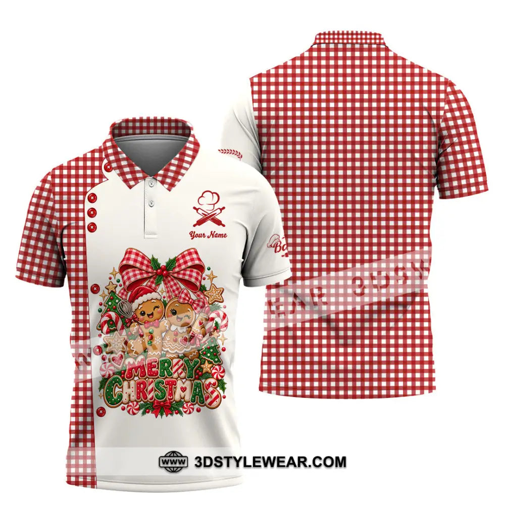 Unisex Shirt - Custom Merry Christmas Shirt - Polo Shirt / S - T-shirt