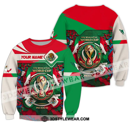 Unisex Shirt - Custom Mexico Fifa Club World Cup 2026 3D Shirt Long Sleeve / S T-shirt