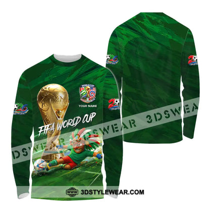 Unisex Shirt - Custom Mexico FIFA World Cup 2026 3D Shirt Long Sleeve Shirt / S T-shirt