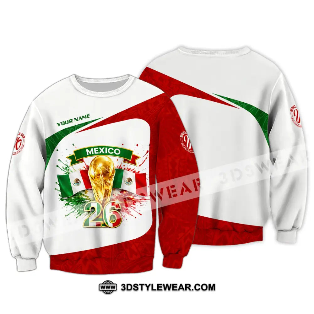 Unisex Shirt - Custom Mexico Fifa World Cup 2026 3D Shirt Long Sleeve / S T-shirt