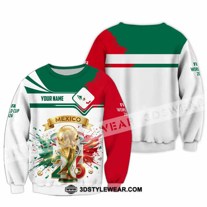 Unisex Shirt - Custom Mexico FIFA World Cup 2026 3D Shirt Long Sleeve / S T-shirt