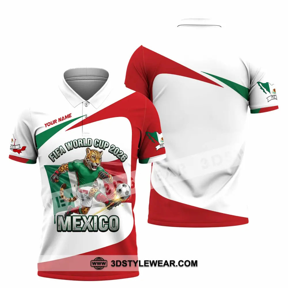 Unisex Shirt - Custom Mexico Fifa World Cup 2026 3D Shirt Polo Shirt / S T-shirt