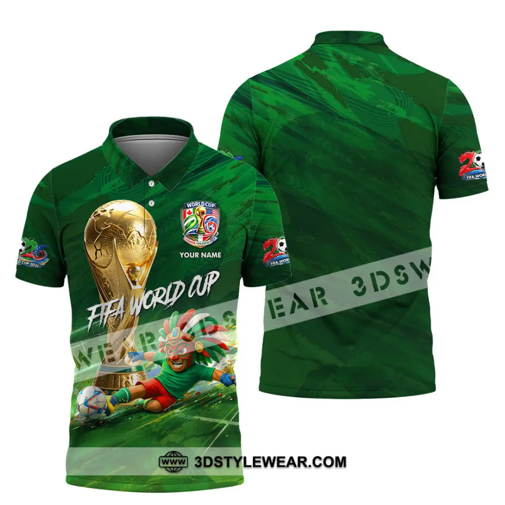 Unisex Shirt - Custom Mexico FIFA World Cup 2026 3D Shirt Polo Shirt / S T-shirt