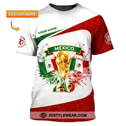 Unisex Shirt - Custom Mexico Fifa World Cup 2026 3D Shirt T-shirt