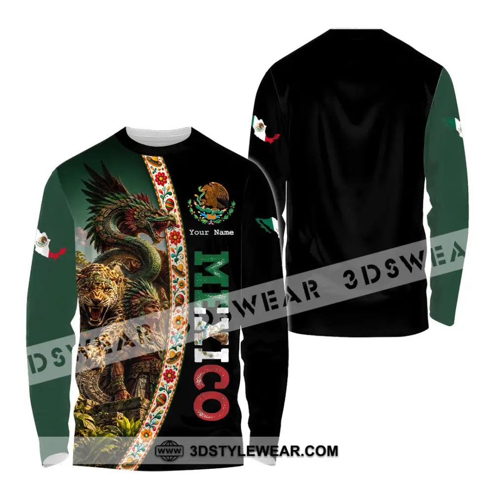 Unisex Shirt - Custom Mexico Shirt - Long Sleeve Shirt / S - T-shirt