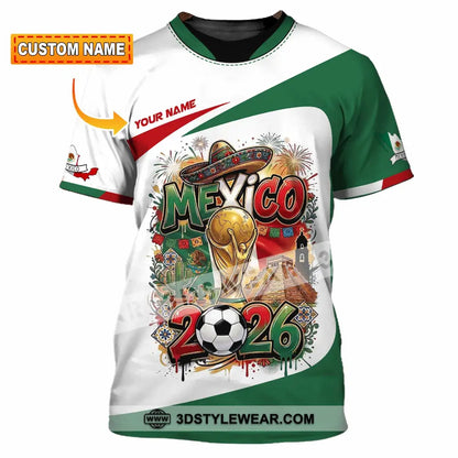Unisex Shirt - Custom Mexico World Cup 2026 3D Shirt T-shirt