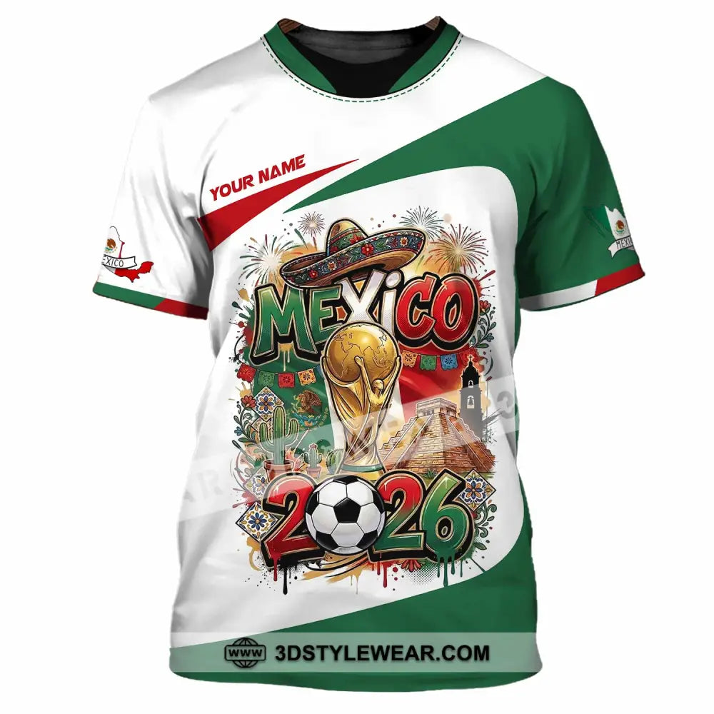 Unisex Shirt - Custom Mexico World Cup 2026 3D Shirt T-Shirt / S T-shirt
