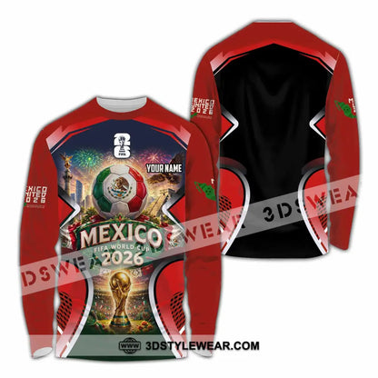Unisex Shirt - Custom Mexico World Cup 2026 Shirt - Long Sleeve Shirt / S - T-shirt