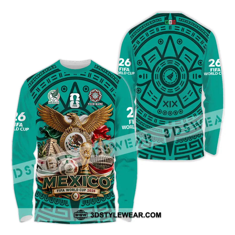 Unisex Shirt - Custom Mexico World Cup 2026 Shirt - Long Sleeve Shirt / S - T-shirt