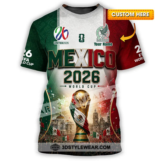Unisex Shirt - Custom Mexico World Cup 2026 Shirt - T-shirt
