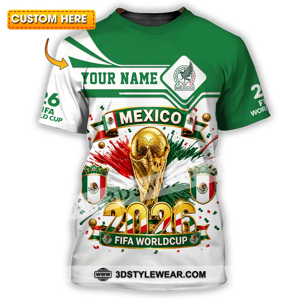 Unisex Shirt - Custom Mexico World Cup 2026 Shirt - T-shirt