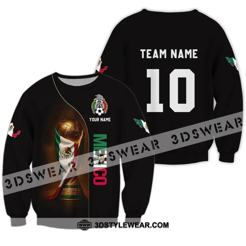 Unisex Shirt - Custom Mexico World Cup 3D Shirt Long Sleeve / S T-shirt