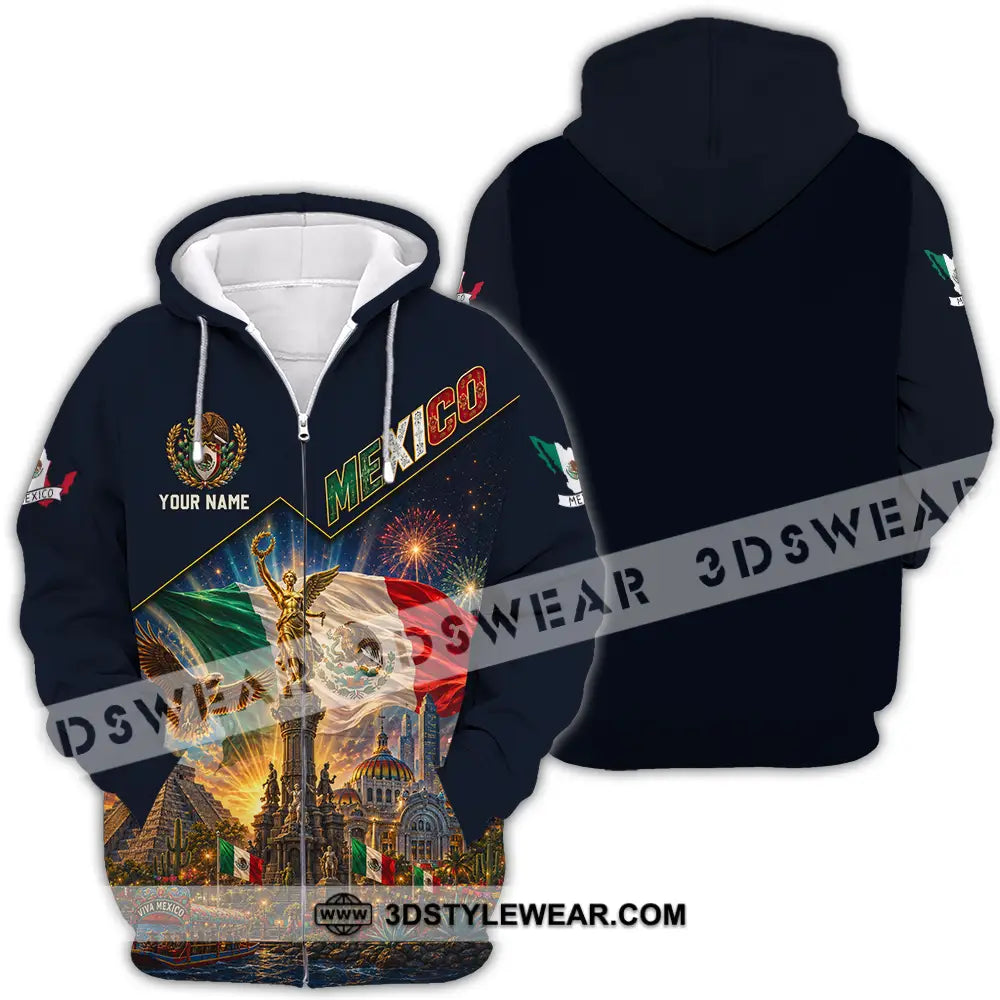 Unisex Shirt - Custom Mexico Shirt - Zipper Hoodie / S - T-shirt