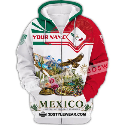 Unisex Shirt - Custom Mexico Shirt - Zipper Hoodie / S - T-shirt
