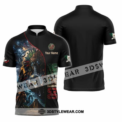 Unisex Shirt - Custom Mexico Shirt - Zipper Polo Shirt / S - T-shirt