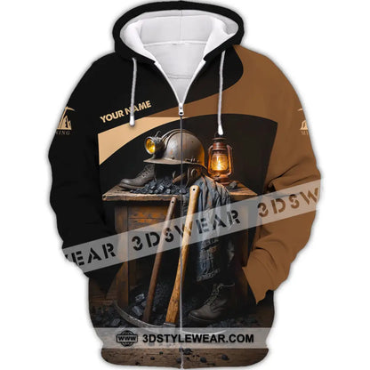 Unisex Shirt - Custom Mining Shirt - Zipper Hoodie / S - T-shirt