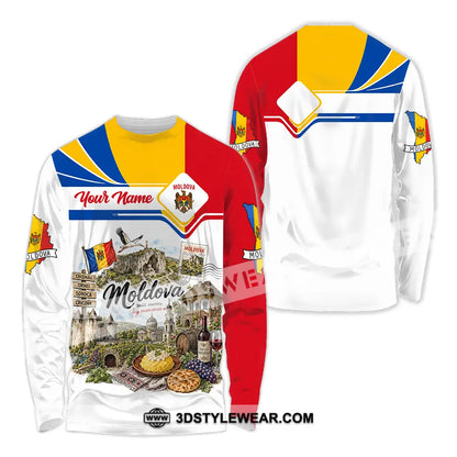 Unisex Shirt - Custom Moldova Shirt - Long Sleeve Shirt / S - T-shirt