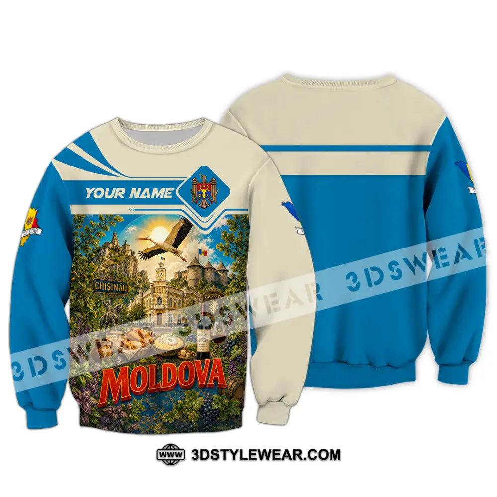 Unisex Shirt - Custom Moldova Shirt - Long Sleeve / S - T-shirt