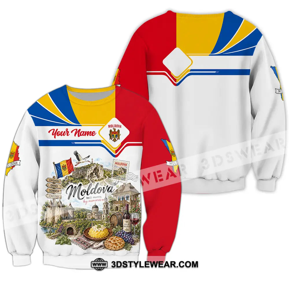 Unisex Shirt - Custom Moldova Shirt - Long Sleeve / S - T-shirt