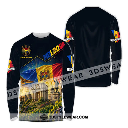 Unisex Shirt - Custom Moldova Shirt - Long Sleeve Shirt / S - T-shirt