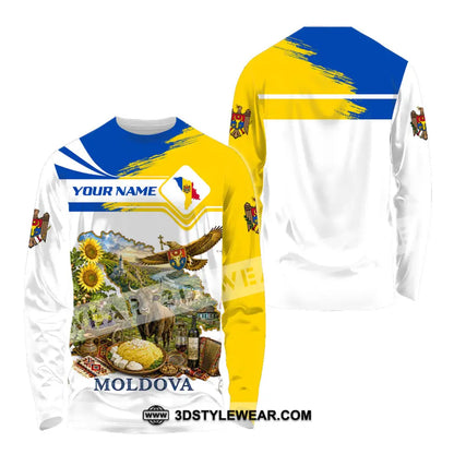 Unisex Shirt - Custom Moldova Shirt - Long Sleeve Shirt / S - T-shirt