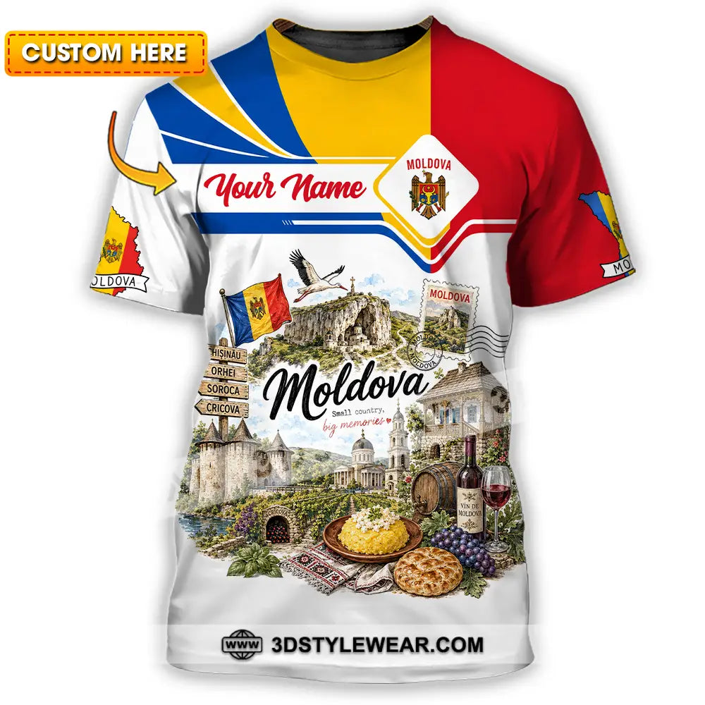Unisex Shirt - Custom Moldova Shirt - T-shirt