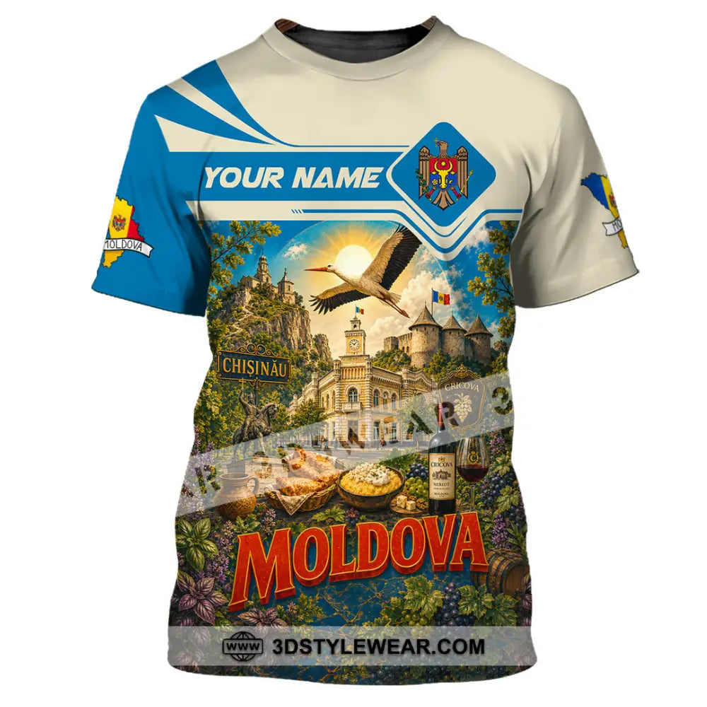 Unisex Shirt - Custom Moldova Shirt - T-Shirt / S - T-shirt