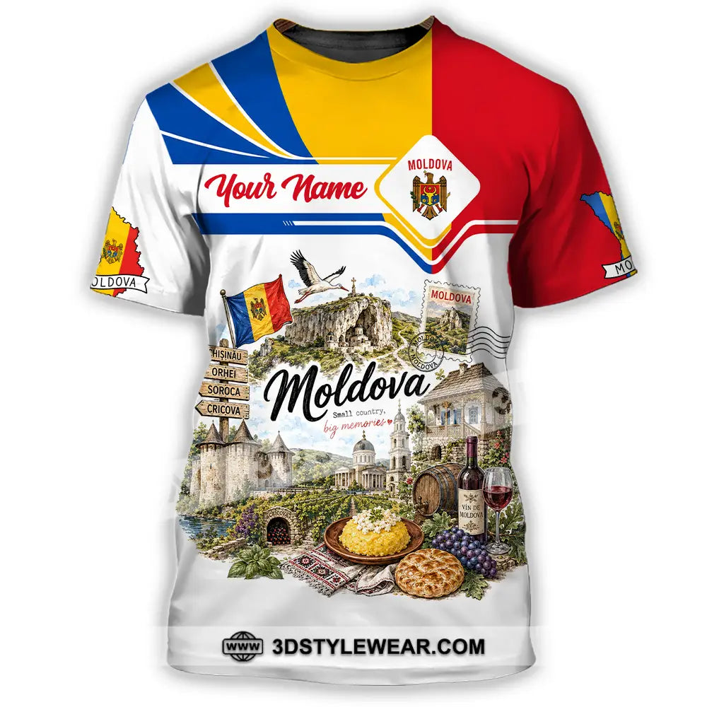 Unisex Shirt - Custom Moldova Shirt - T-Shirt / S - T-shirt