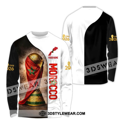 Unisex Shirt - Custom Morocco 3D Shirt Long Sleeve Shirt / S T-shirt