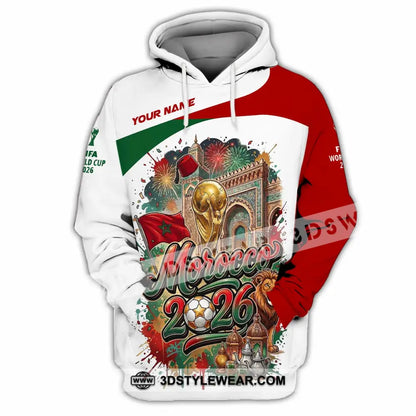 Unisex Shirt - Custom Morocco World Cup 2026 Shirt - Hoodie / S - T-shirt
