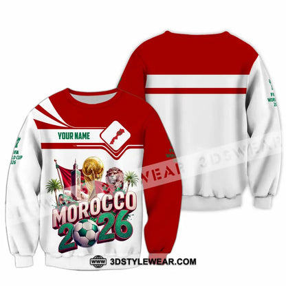 Unisex Shirt - Custom Morocco World Cup 2026 Shirt - Long Sleeve / S - T-shirt