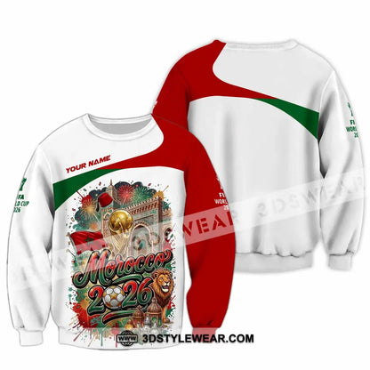 Unisex Shirt - Custom Morocco World Cup 2026 Shirt - Long Sleeve / S - T-shirt
