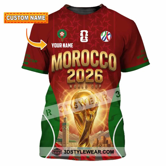 Unisex Shirt - Custom Morocco World Cup 2026 Shirt - T-shirt