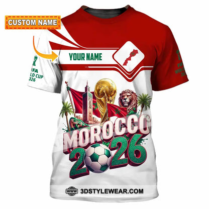 Unisex Shirt - Custom Morocco World Cup 2026 Shirt - T-shirt