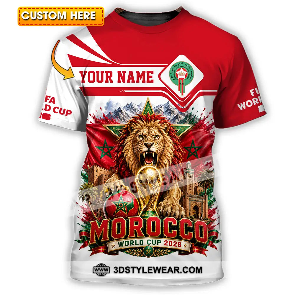 Unisex Shirt - Custom Morocco World Cup 2026 Shirt - T-shirt