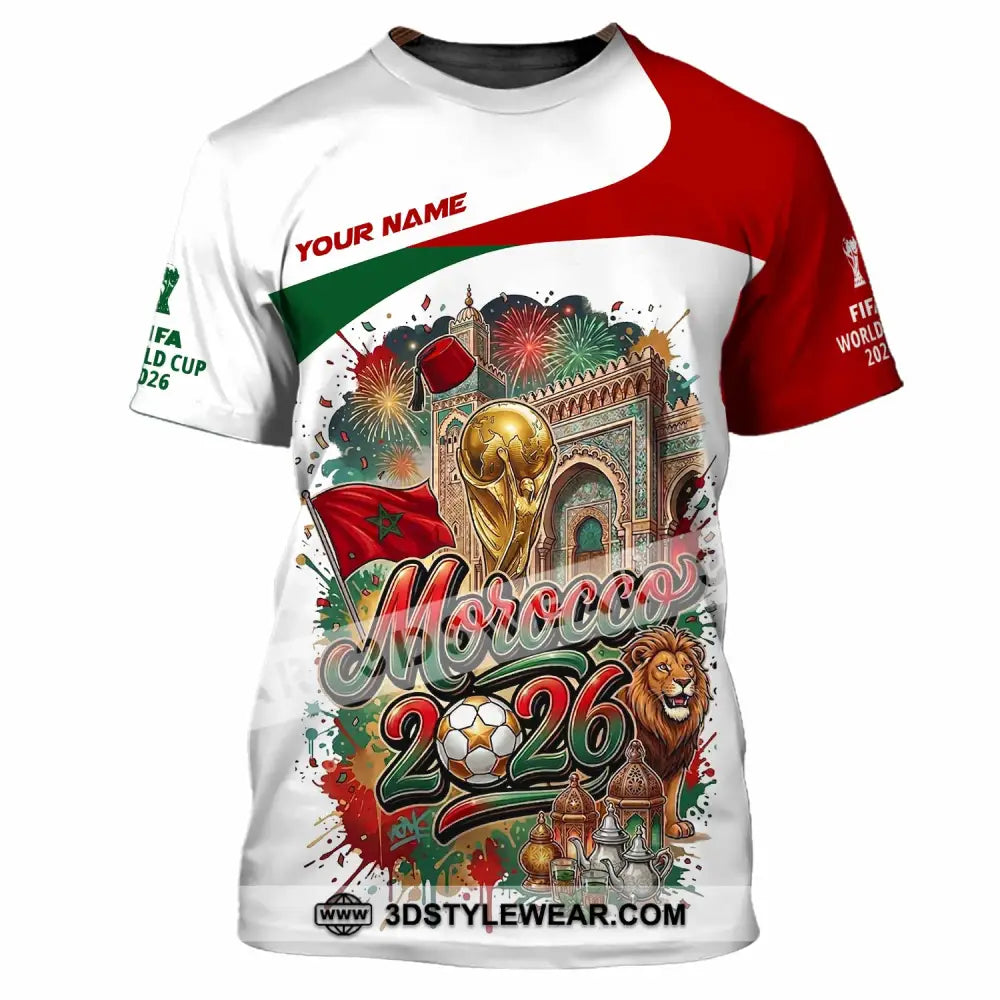 Unisex Shirt - Custom Morocco World Cup 2026 Shirt - T-Shirt / S - T-shirt