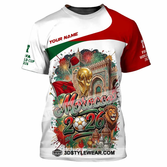 Unisex Shirt - Custom Morocco World Cup 2026 Shirt style option 2