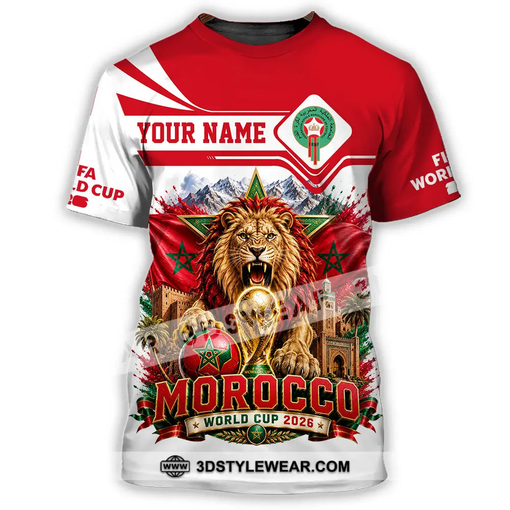 Unisex Shirt - Custom Morocco World Cup 2026 Shirt - T-Shirt / S - T-shirt