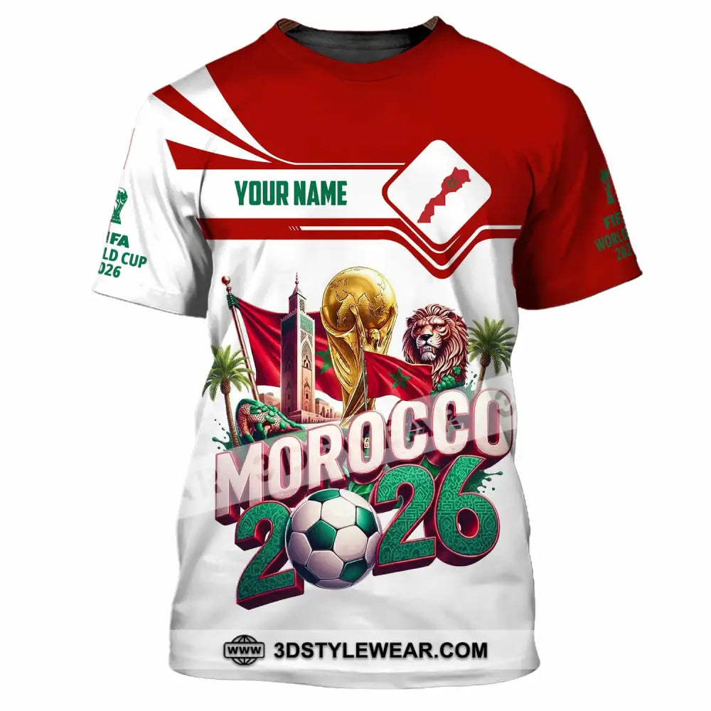 Unisex Shirt - Custom Morocco World Cup 2026 Shirt - T-Shirt / S - T-shirt