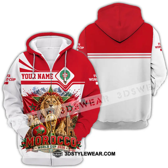 Unisex Shirt - Custom Morocco World Cup 2026 Shirt style option 4