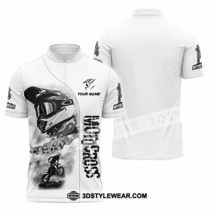Unisex Shirt - Custom Motocross Shirt - Zipper Polo Shirt / S - T-shirt